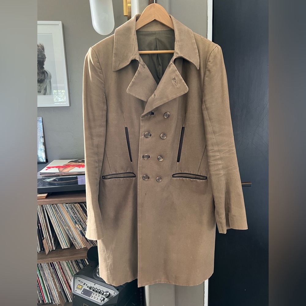 T-Country NYC Cotton Double-Breasted Officer Topcoat